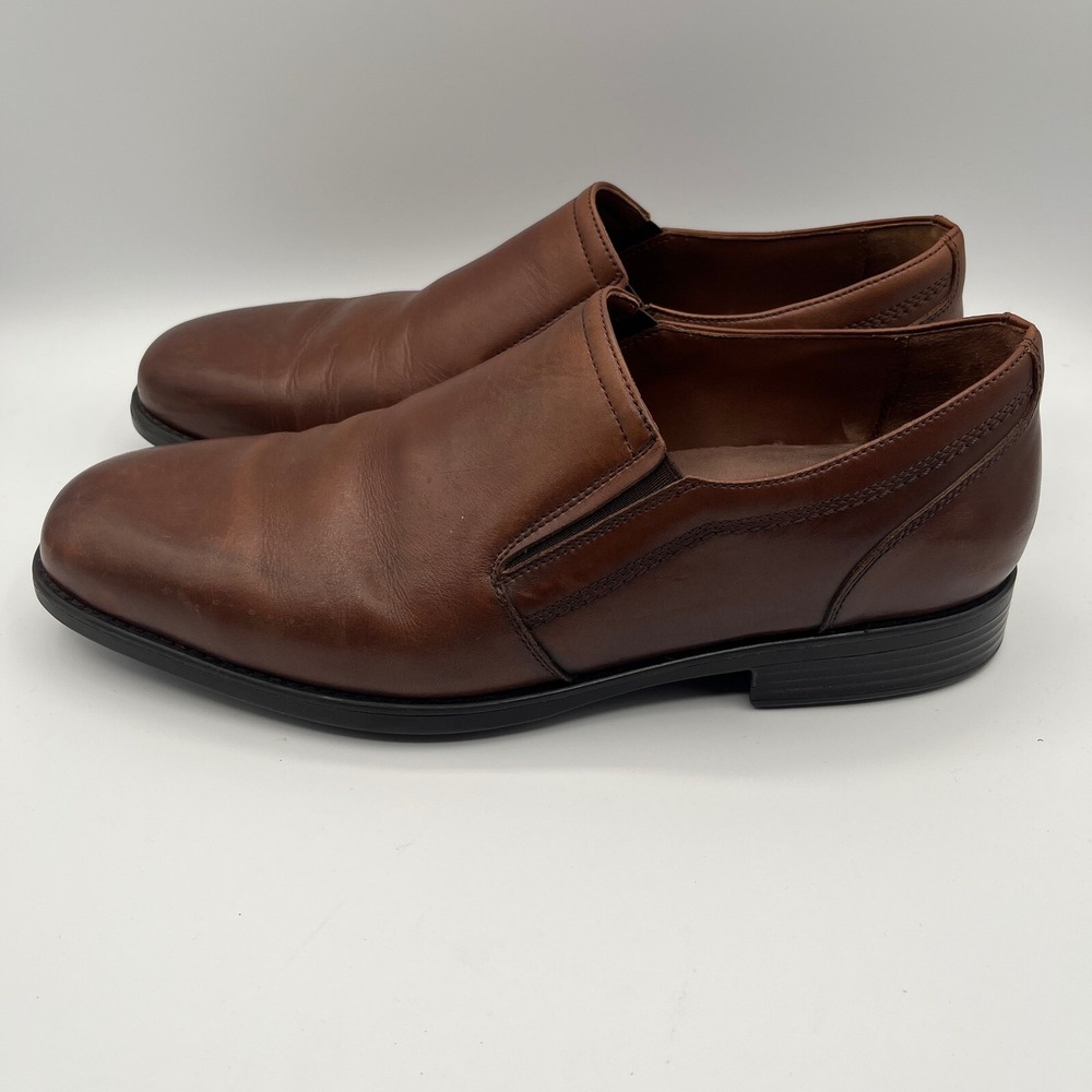 Johnston & Murphy XC4 Stanton Waterproof Leather Slip On Loafers Dress Shoes 12M